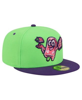 Men's Neon Green Beloit Sky Carp Copa de la Diversion 59FIFTY Fitted Hat