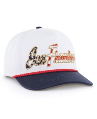 Men's White San Francisco 49ers Patriotic Overhand Hitch Adjustable Hat