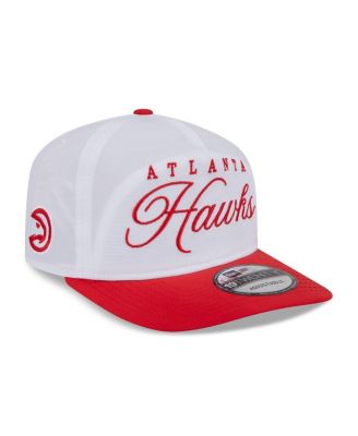 Men's White/Red Atlanta Hawks 2025 NBA Draft On-Stage Nylon 19TWENTY Adjustable Hat