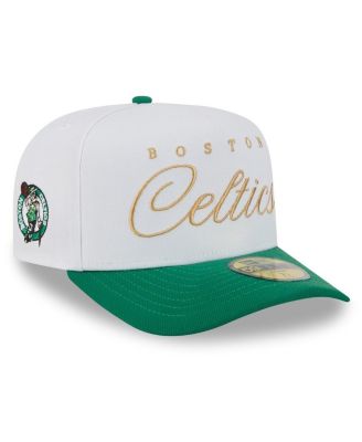 New Era - Men's White/Kelly Green Boston Celtics 2025 NBA Draft A-Frame 59FIFTY Fitted Hat