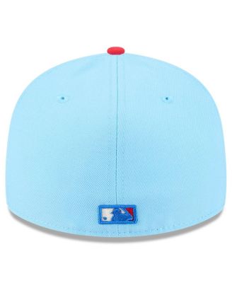 Men's Light Blue/Red San Diego Padres 2025 Fourth of July Low Profile 59FIFTY Fitted Hat