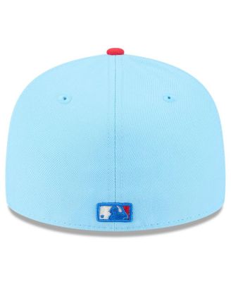 Men's Light Blue/Red Chicago White Sox 2025 Fourth of July Low Profile 59FIFTY Fitted Hat