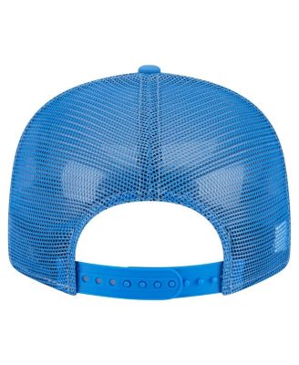 Men's Blue UCLA Bruins Split Panel 9FIFTY Snapback Trucker Hat