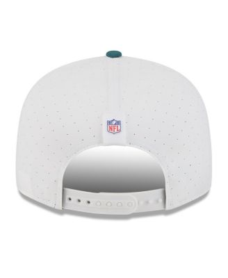 Men's White/Midnight Green Philadelphia Eagles 2025 NFL Training Camp Split Panel 9FIFTY Snapback Hat