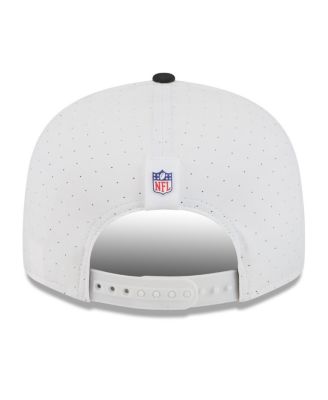 Men's White/Black Jacksonville Jaguars 2025 NFL Training Camp Split Panel 9FIFTY Snapback Hat