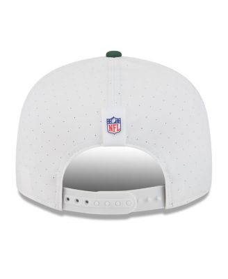 Men's White/Green Bay Packers 2025 NFL Training Camp Split Panel 9FIFTY Snapback Hat