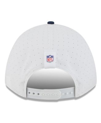 Men's White/Navy Tennessee Titans 2025 NFL Training Camp A-Frame 9FORTY Adjustable Hat