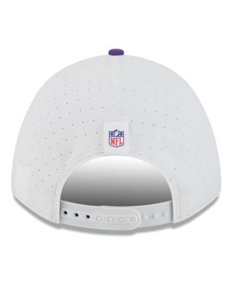 Men's White/Purple Minnesota Vikings 2025 NFL Training Camp A-Frame 9FORTY Adjustable Hat