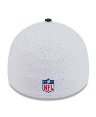 Men's White/Navy Tennessee Titans 2025 NFL Training Camp 39THIRTY Flex Hat