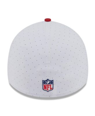 Men's White/Red Tampa Bay Buccaneers 2025 NFL Training Camp 39THIRTY Flex Hat
