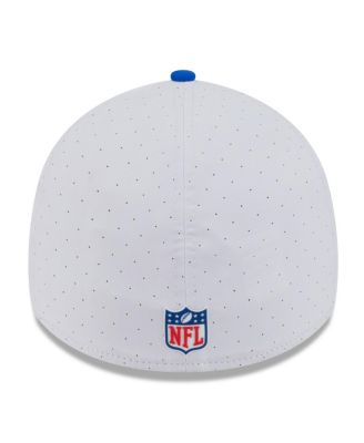 Men's White/Royal Los Angeles Rams 2025 NFL Training Camp 39THIRTY Flex Hat