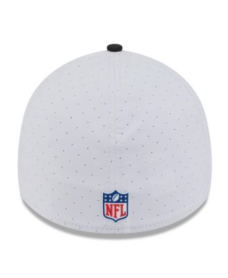 Men's White/Black Jacksonville Jaguars 2025 NFL Training Camp 39THIRTY Flex Hat