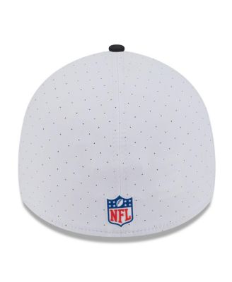 Men's White/Black Cincinnati Bengals 2025 NFL Training Camp 39THIRTY Flex Hat