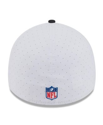 Men's White/Black Baltimore Ravens 2025 NFL Training Camp 39THIRTY Flex Hat