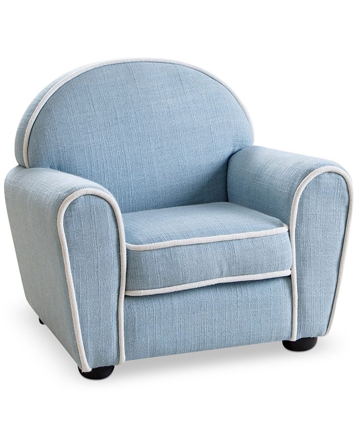 Furniture Gavyn Kids' Linen Armchair, Quick Ship - Macy's