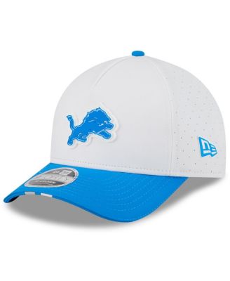 New Era - Big Boys and Girls White/Blue Detroit Lions 2025 NFL Training Camp A-Frame 9FORTY Adjustable Hat