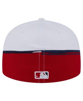 Men's Red/White Los Angeles Angels Paint Stroke 59FIFTY&nbsp;Fitted Hat