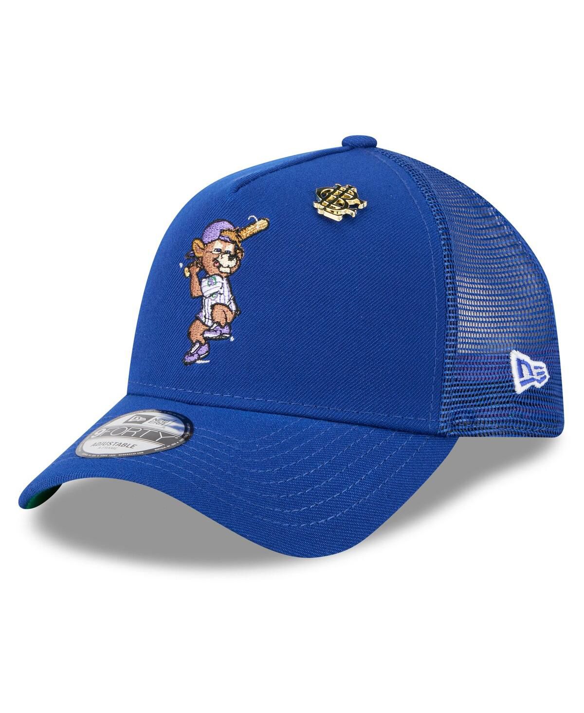 Мужская кепка дальнобойщика Royal Chicago Cubs 2025 Big League Chew A-образной формы с регулируемой длиной 9 футов