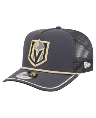 Men's Gray Vegas Golden Knights Vintage Team Rope A-Frame 9FIFTY Snapback Hat