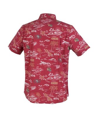 Men's Scarlet San Francisco 49ers Kekai Performance Button-Down Shirt