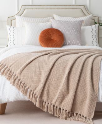 Herringbone Chenille Knit Throw, 50" x 60"