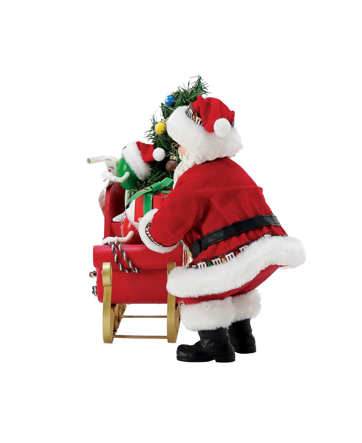 Department Five Possible Dream Santa M&m Sleigh Figurine In Multi