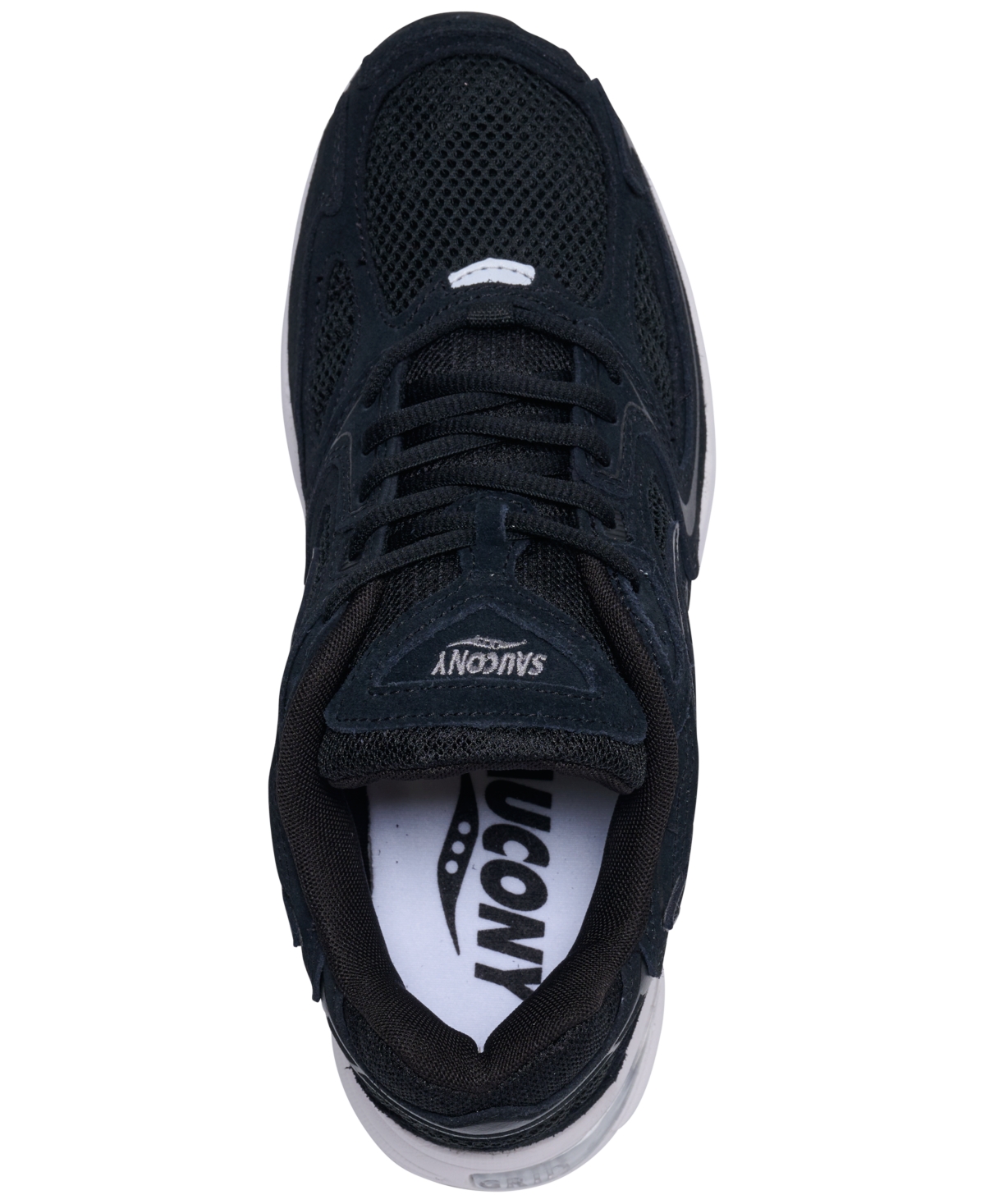 Saucony Women's Grid Jazz 9 Suede Casual Sneakers From Finish Line In Black