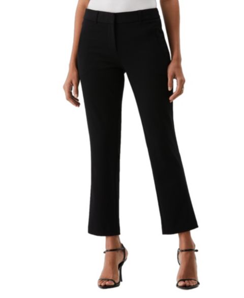 Женские брюки Rafaella Petite Straight Leg Ankle, цвет: Чёрный