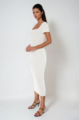 Women's Square Neck Maxi T-Shirt Dress