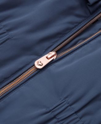 Toddler Girls Puffer Jacket with Sherpa Fleece Lining 2T-4T