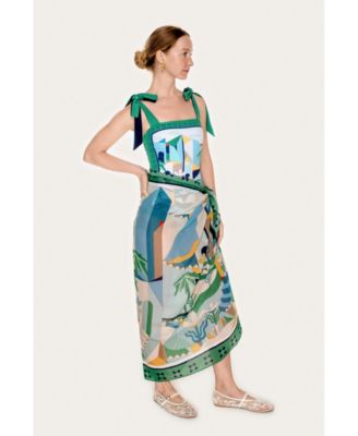 Women's Beach Sarong Wrap - Green Wonderland