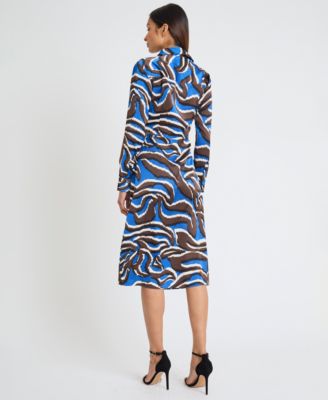 Women's Collared Chiffon Shirtdress