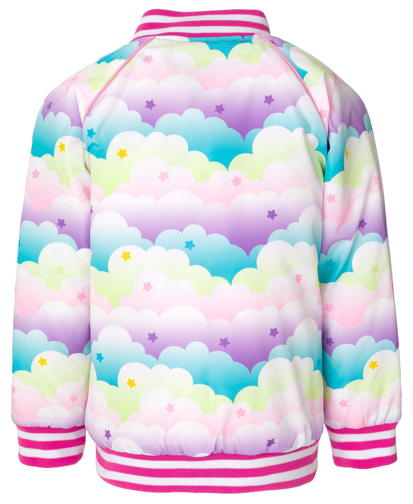Куртка Gabby's Dollhouse Dreamworks Varsity Zip Up Bomber Jacket to для девочек, цвет: Розовый — фото 2