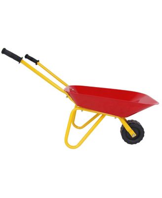 Outdoor Garden Backyard Play Toy Kids Metal Wheelbarrow
