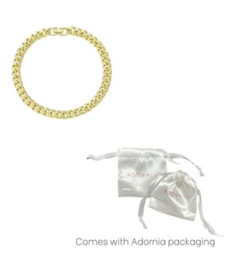 14K Gold Plated Chunky Curb Chain Anklet