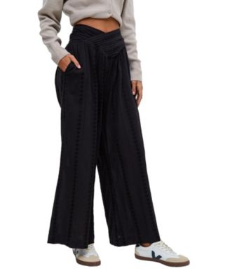 Women's Farrah Wide Leg Jacquard Trouser
