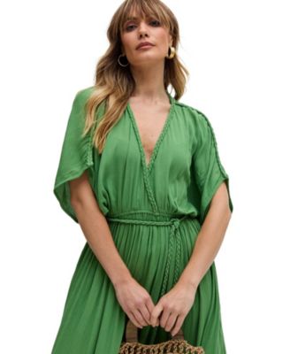 Women's Diamond Plait Neck Maxi Dress