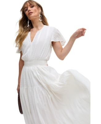 Women's Candice Flutter Sleeve Maxi Dress