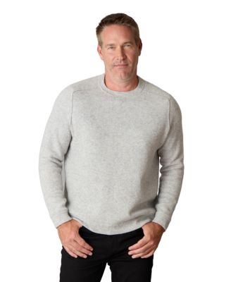 Men's Itch-Free Merino Wool Crewneck Sweater with Lining