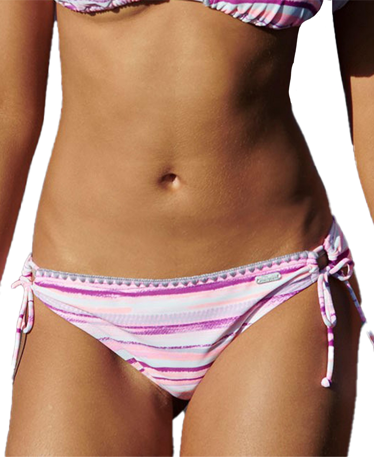 Women's Printed Loop Classic Bikini Swimsuit Bottom - Rose multi