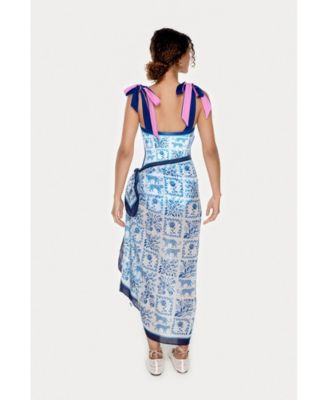 Women's Beach Sarong Wrap - Blue Jungle