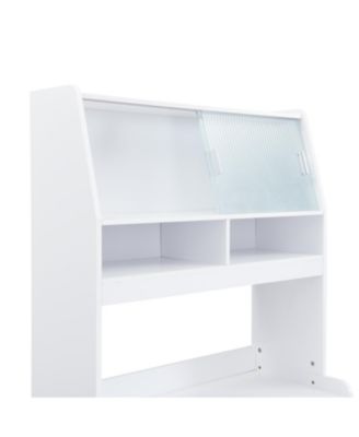 Compact Buffet Hutch Foldable Table Storage