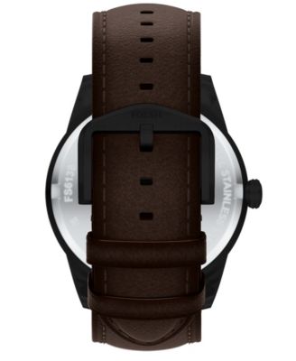 Men's Pearson Multifunction Brown Leather Watch, 42mm