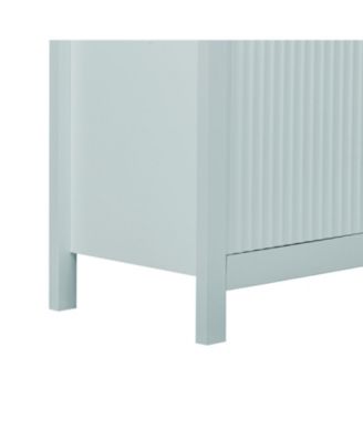 Wave Design Sideboard - Adjustable Shelves Drawers Soft-Close Doors