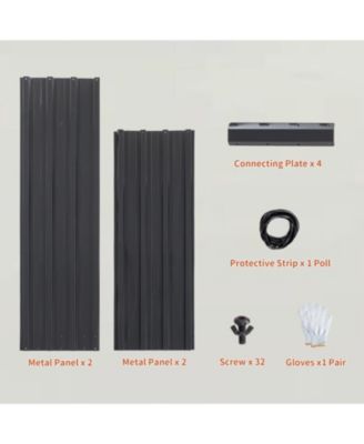 Metal Raised Garden Bed 4x3x1 ft