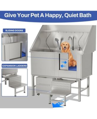50in Stainless Steel Dog Washing Station