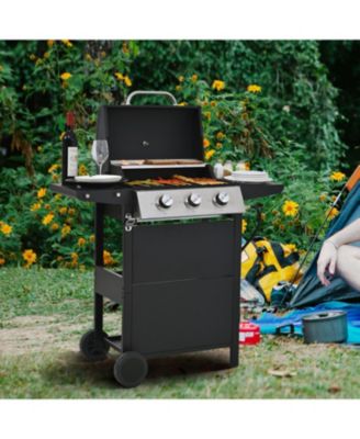 Propane Gas Grill 3 Burner Stainless Steel BBQ