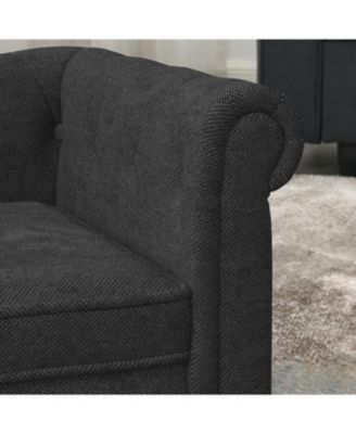 Elegant Elevated Dog Sofa Bed - Black