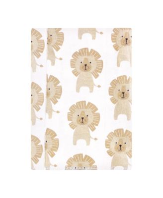 Soft 4Pk Cotton-Poly Flannel Burp Cloths