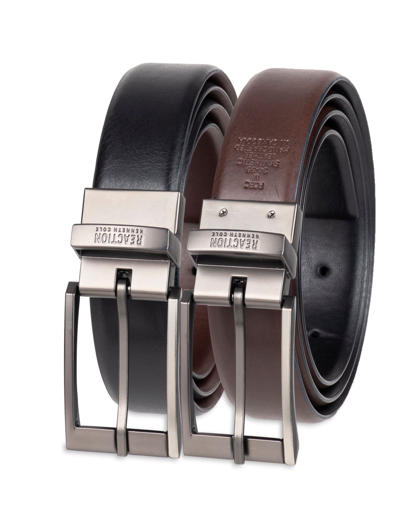 Мужской ремень Kenneth Cole Reaction 2-In-1 Reversible Stretch Dress Belt — фото 3